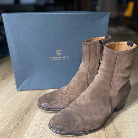 Suede Chelsea Booties OBO - Picture 4 of 7